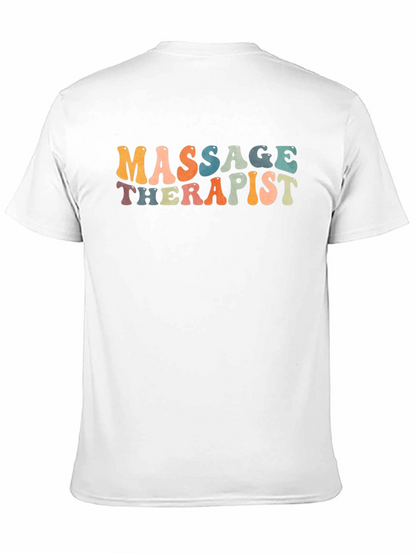 Massage Therapist Graphic T-Shirt - Unisex Black Tee