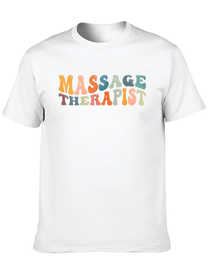 Massage Therapist Graphic T-Shirt - Unisex Black Tee