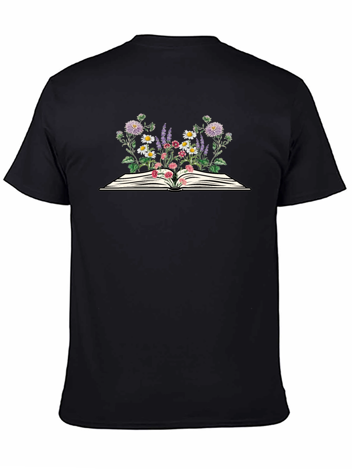 Floral Book T-Shirt - Unisex Graphic Tee