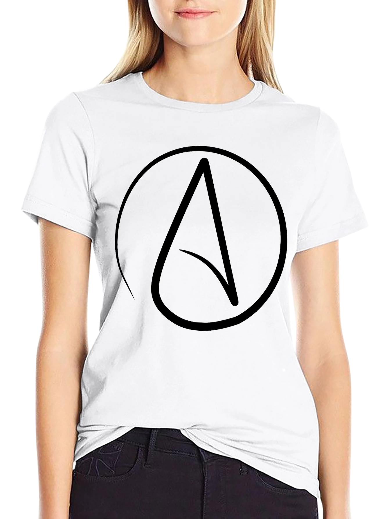 Atheist Symbol T-Shirt - Black
