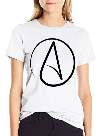 Atheist Symbol T-Shirt - Black
