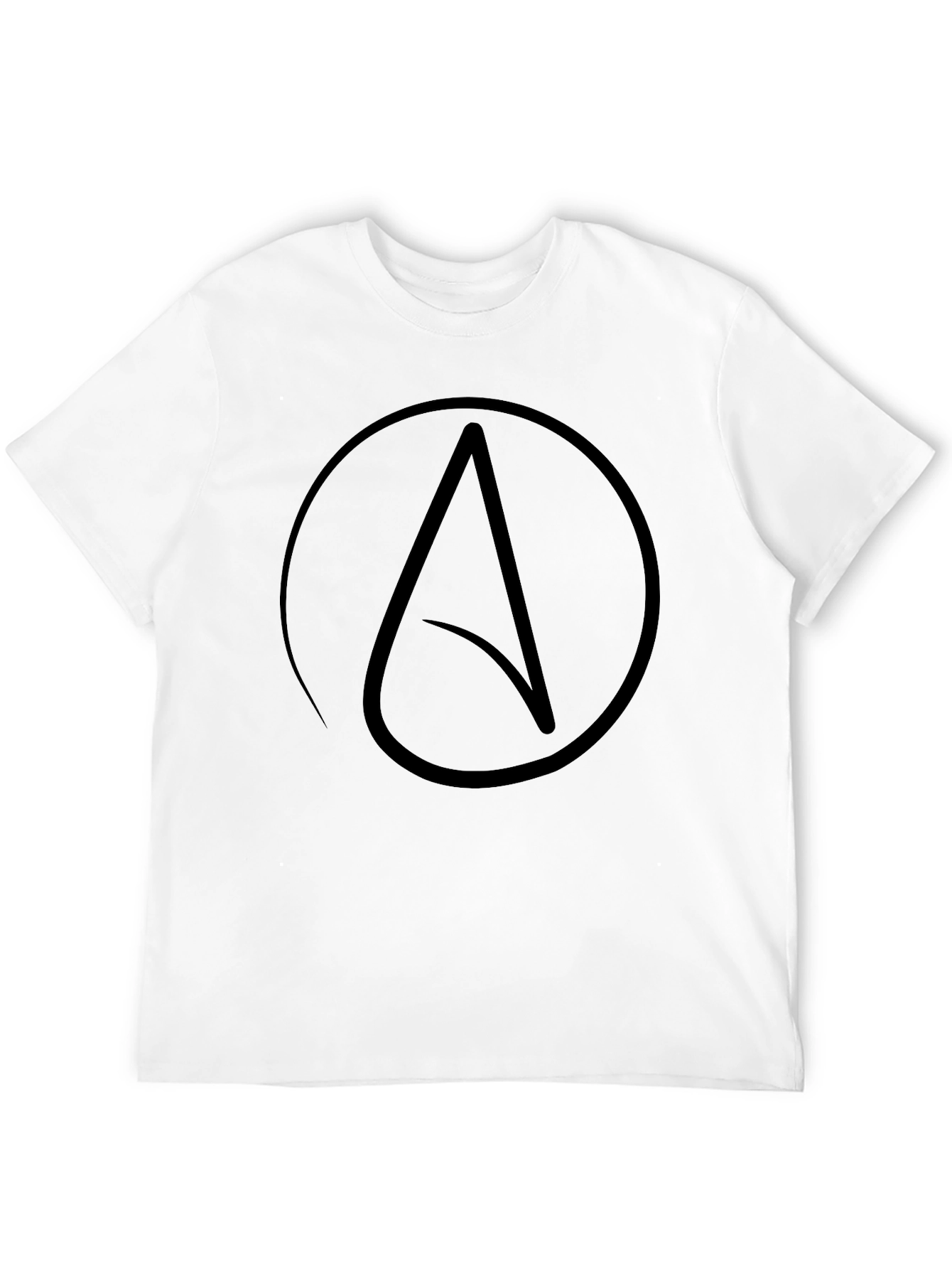 Atheist Symbol T-Shirt - Black