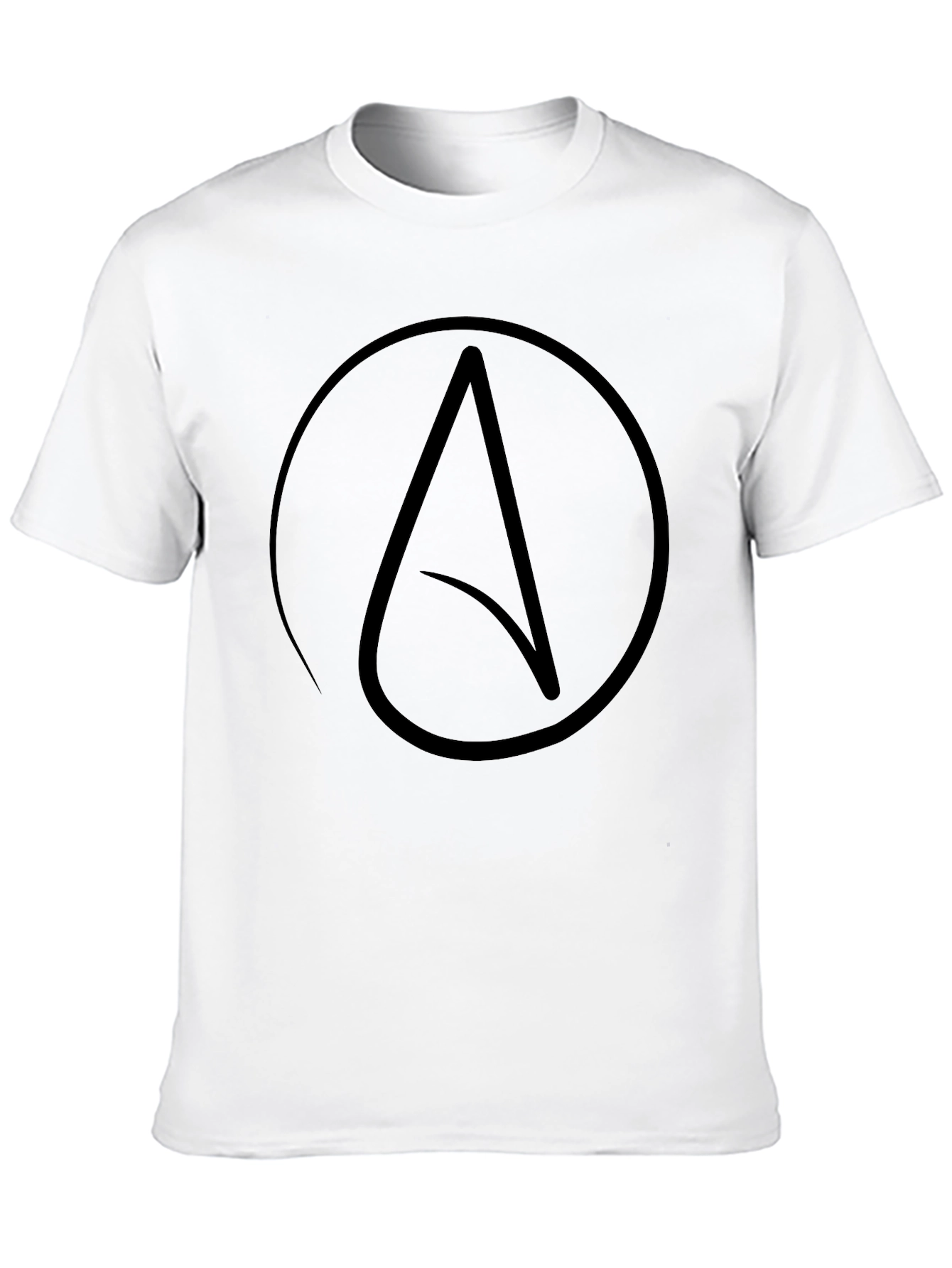 Atheist Symbol T-Shirt - Black