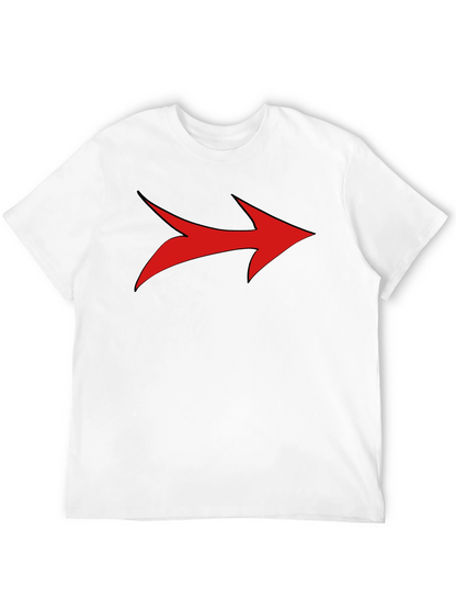 Bold Arrow Graphic Tee - Stylish Mens Black T-Shirt