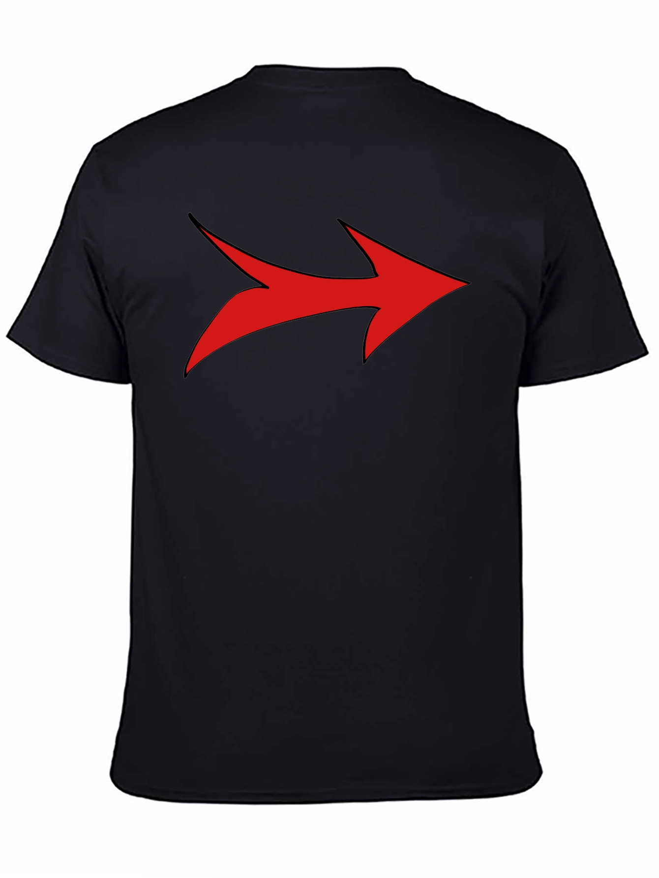 Bold Arrow Graphic Tee - Stylish Mens Black T-Shirt