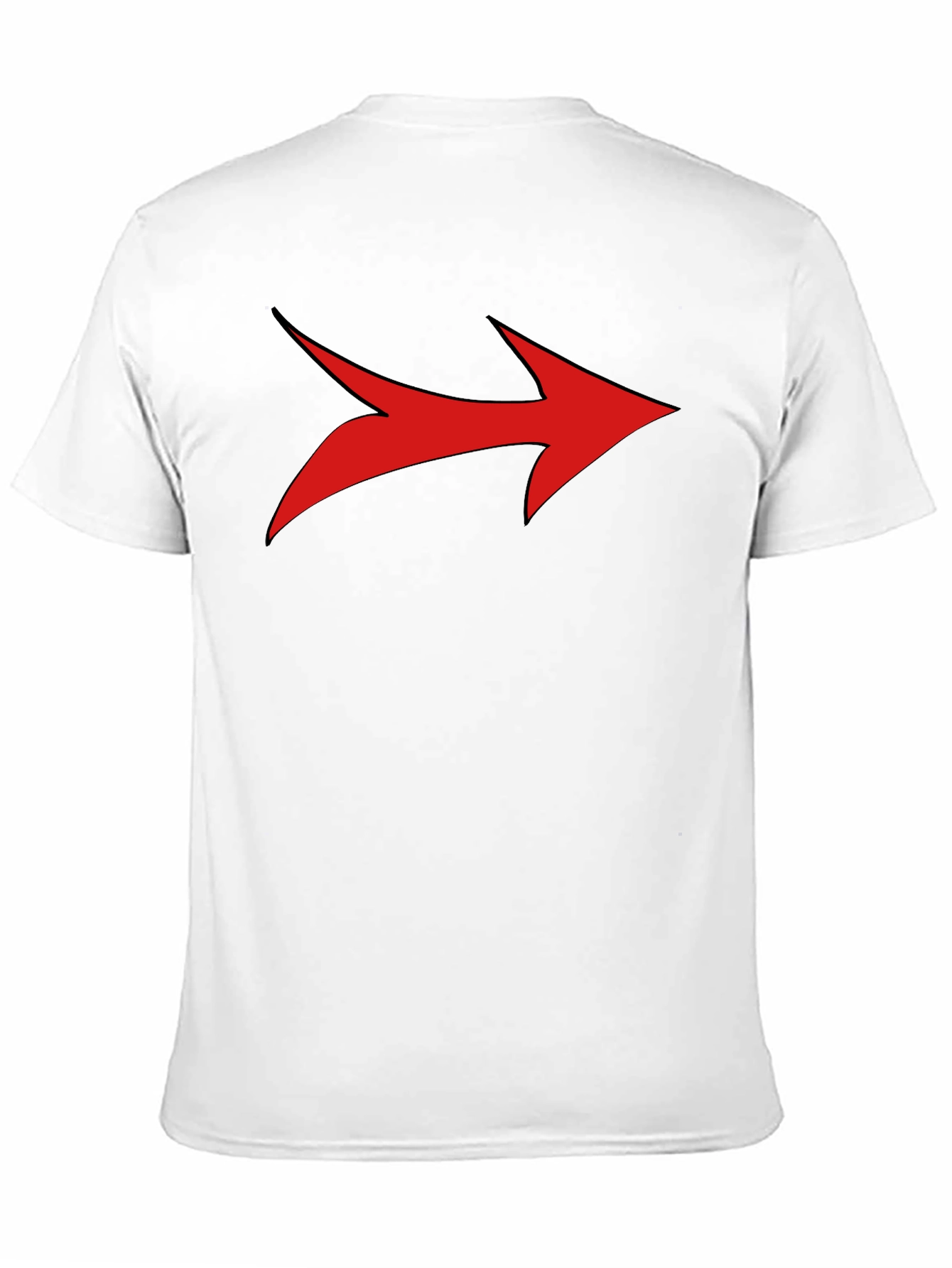 Bold Arrow Graphic Tee - Stylish Mens Black T-Shirt