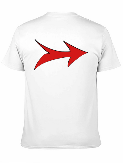 Bold Arrow Graphic Tee - Stylish Mens Black T-Shirt