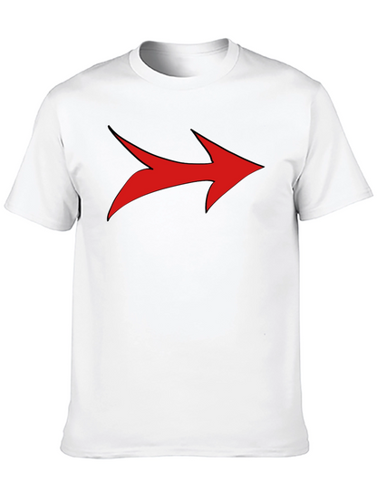 Bold Arrow Graphic Tee - Stylish Mens Black T-Shirt