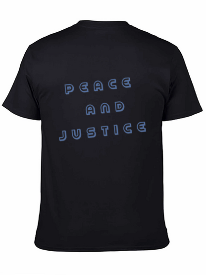 Peace and Justice T-Shirt - Classic Crew Neck Tee