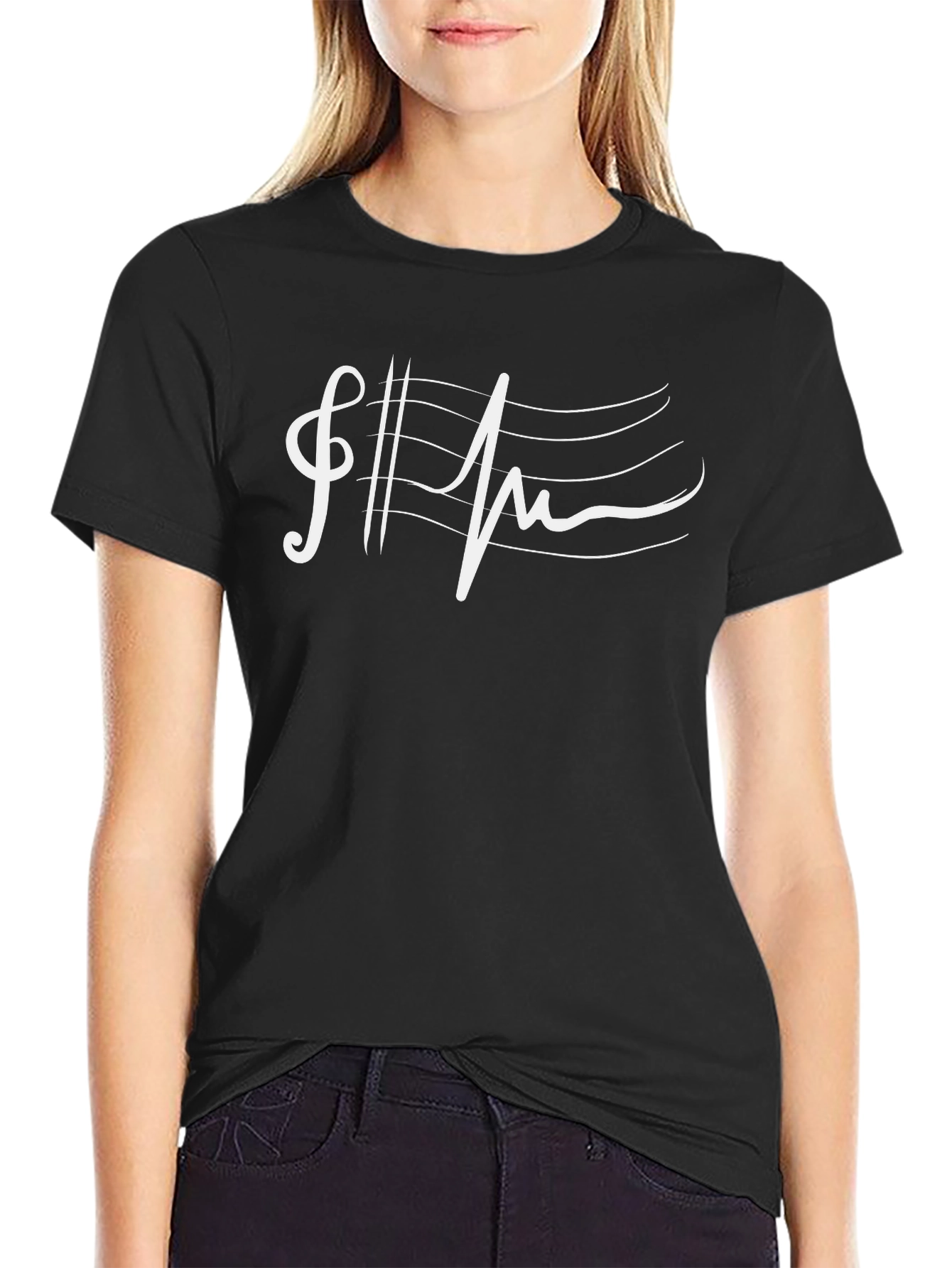 Musical Heartbeat T-Shirt - Rhythm of Life Tee