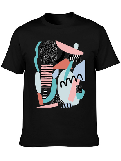 Abstract Geometric Print T-Shirt