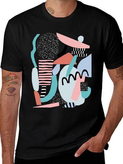 Abstract Geometric Print T-Shirt