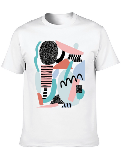 Abstract Geometric Print T-Shirt