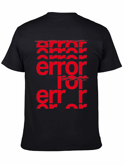 Error Glitch Graphic Tee - Black