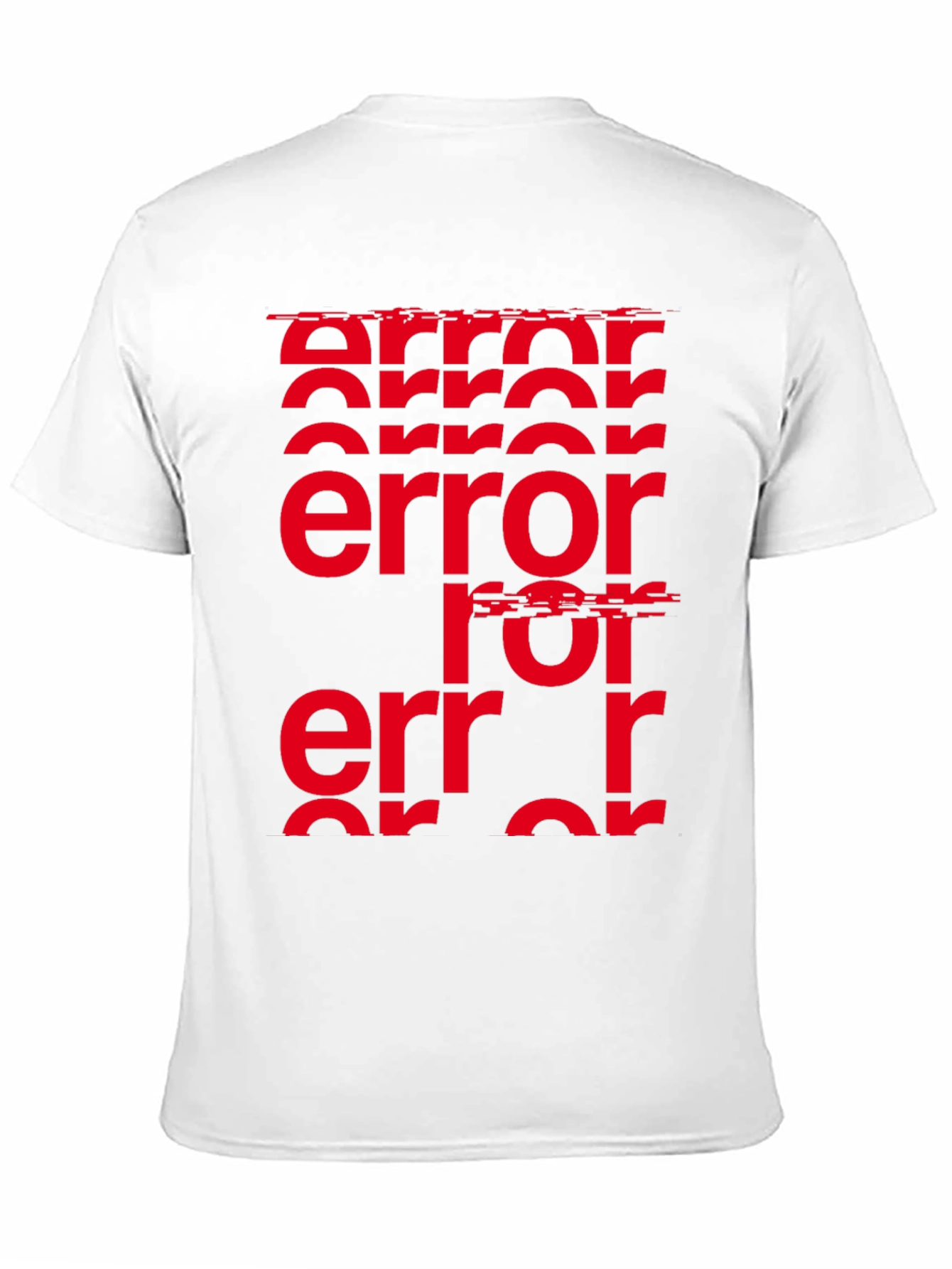 Error Glitch Graphic Tee - Black