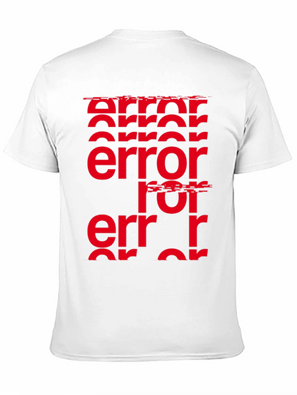 Error Glitch Graphic Tee - Black