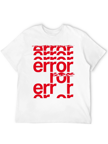 Error Glitch Graphic Tee - Black