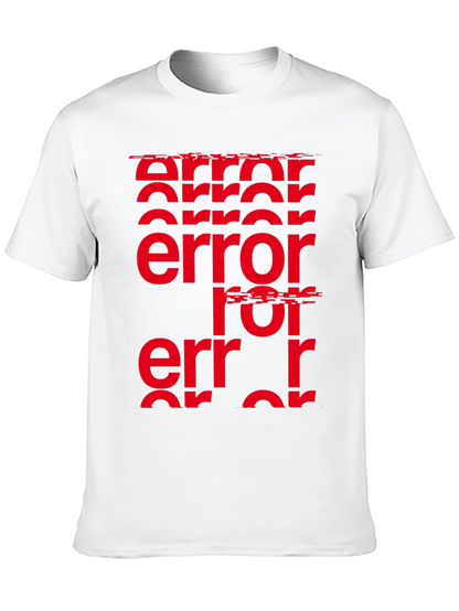 Error Glitch Graphic Tee - Black