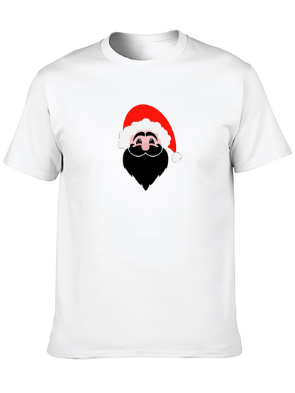Santa Graphic Black T-Shirt