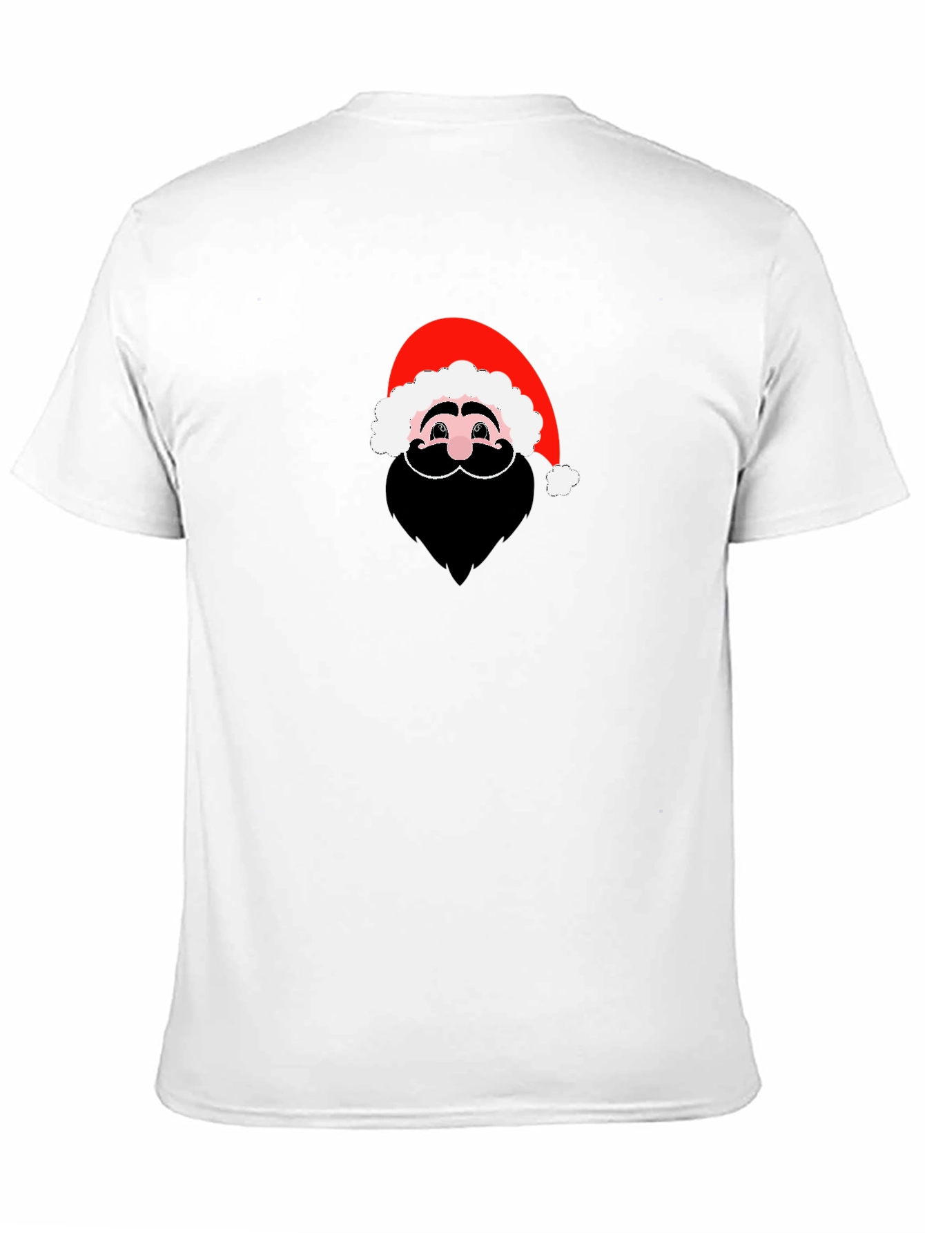 Santa Graphic Black T-Shirt