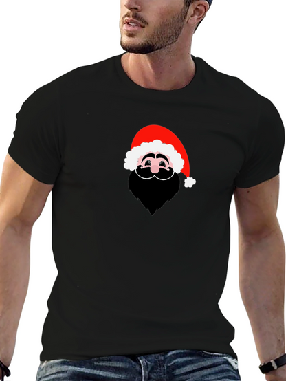 Santa Graphic Black T-Shirt