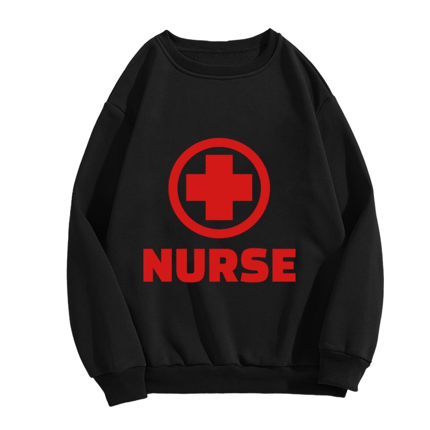 Classic Red Cross Nurse Graphic Sweatshirt
