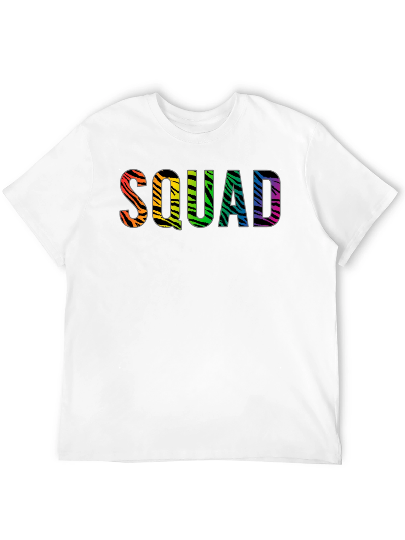 Squad Zebra Rainbow Graphic Tee