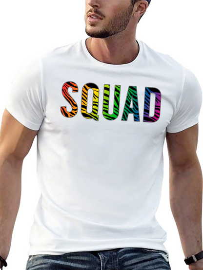 Squad Zebra Rainbow Graphic Tee