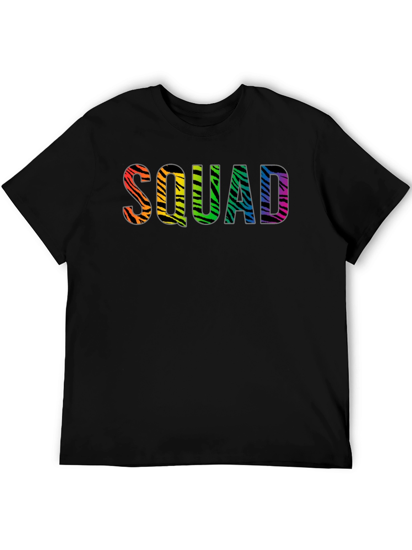 Squad Zebra Rainbow Graphic Tee