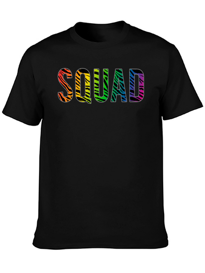 Squad Zebra Rainbow Graphic Tee