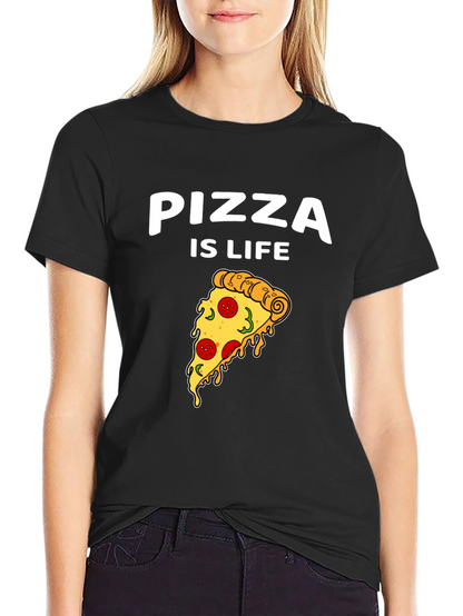 Pizza is Life Graphic T-Shirt - Foodie Tee