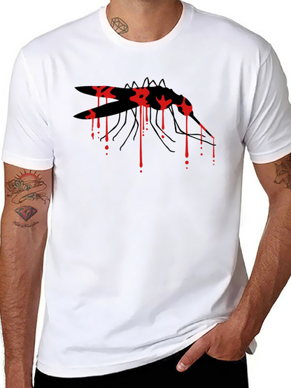 Mosquito Graphic Tee - Black Cotton Blend
