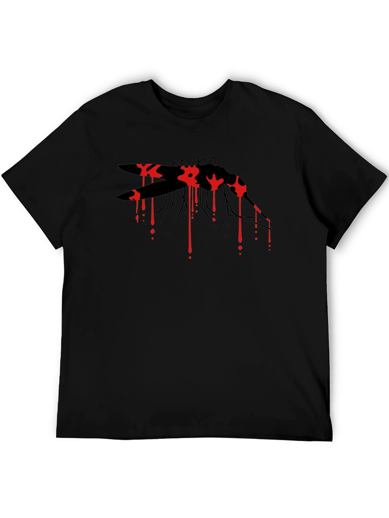 Mosquito Graphic Tee - Black Cotton Blend
