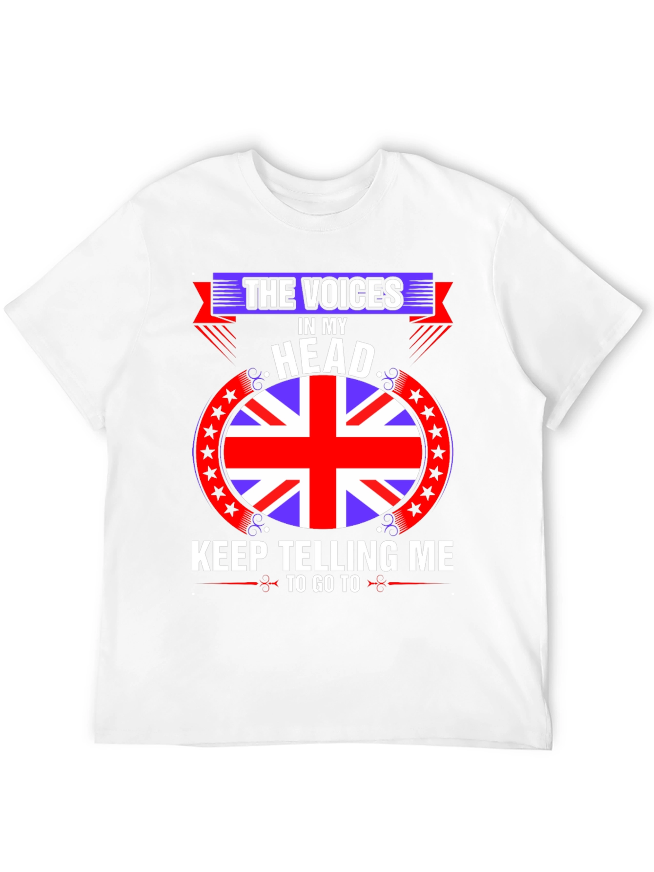 Voices in My Head UK Flag T-Shirt