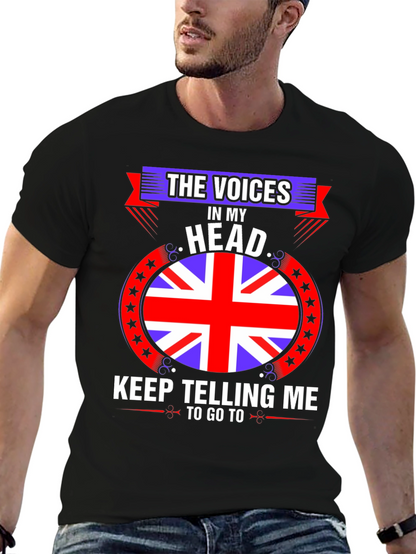 Voices in My Head UK Flag T-Shirt