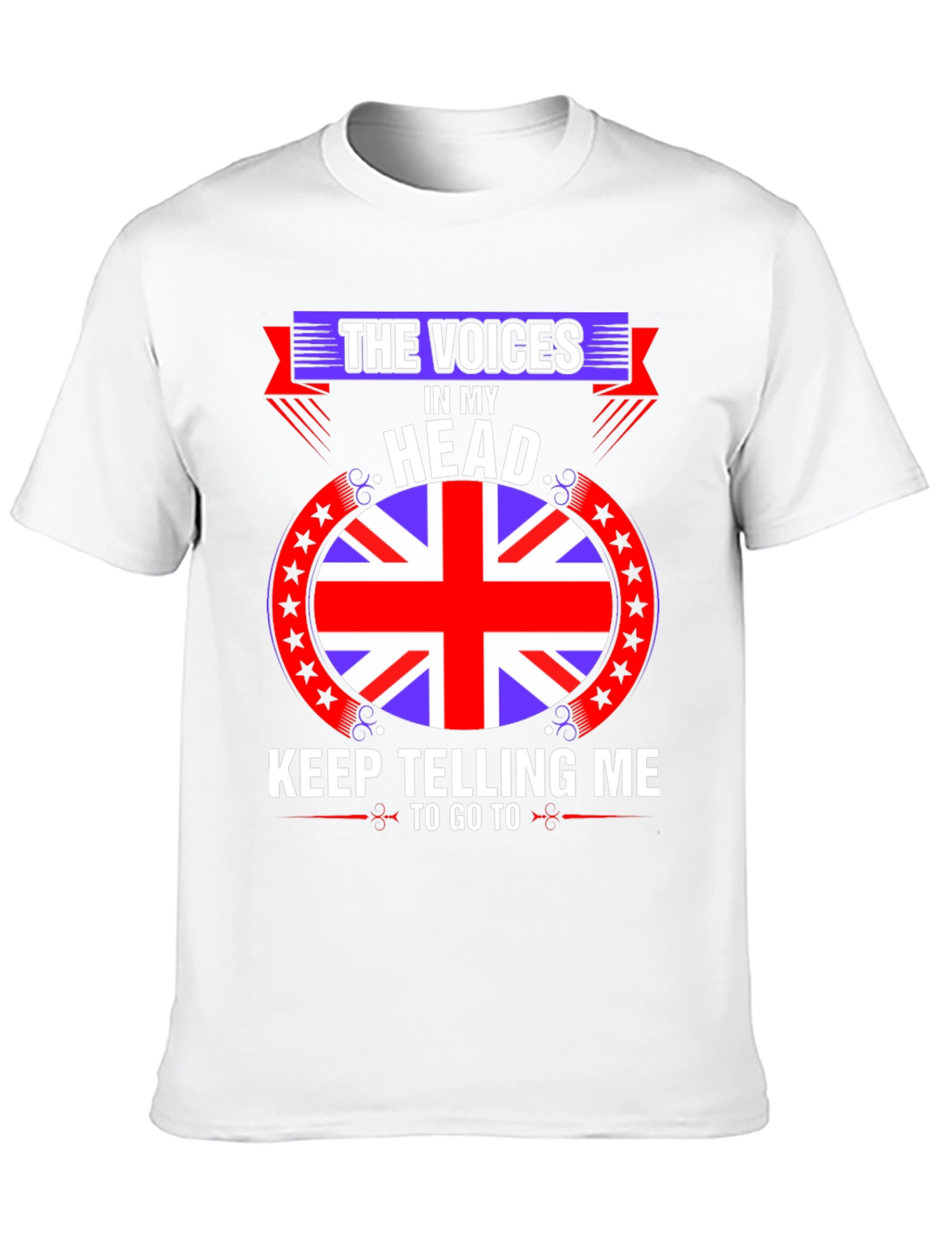 Voices in My Head UK Flag T-Shirt