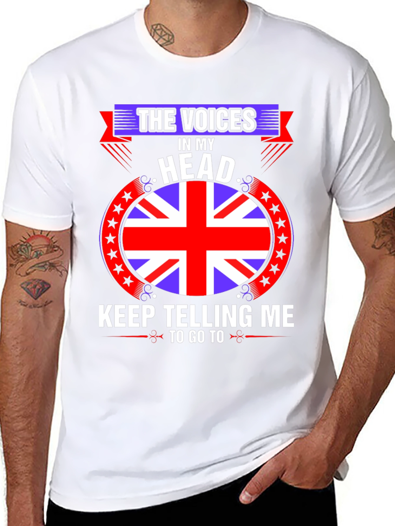 Voices in My Head UK Flag T-Shirt