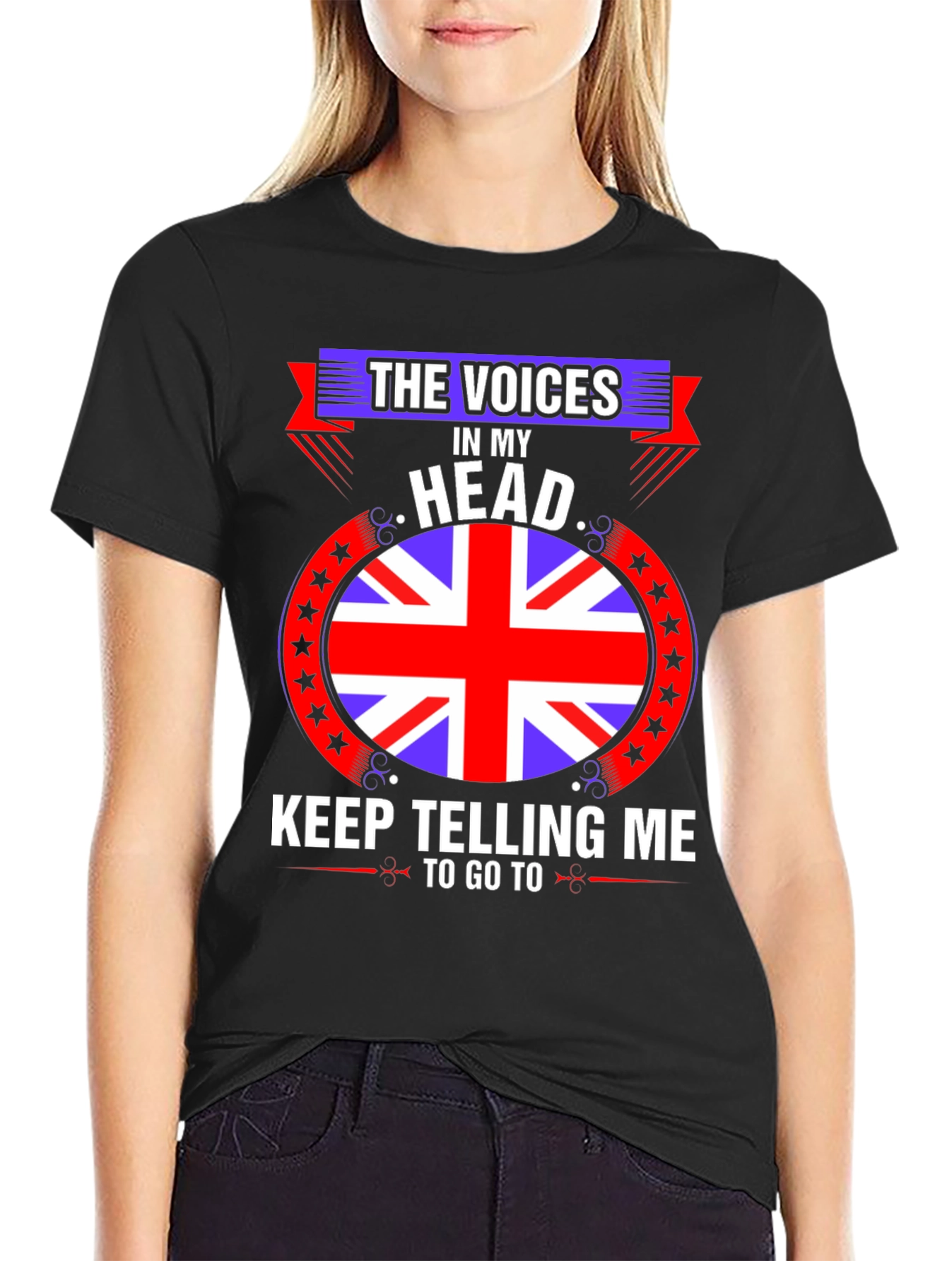 Voices in My Head UK Flag T-Shirt