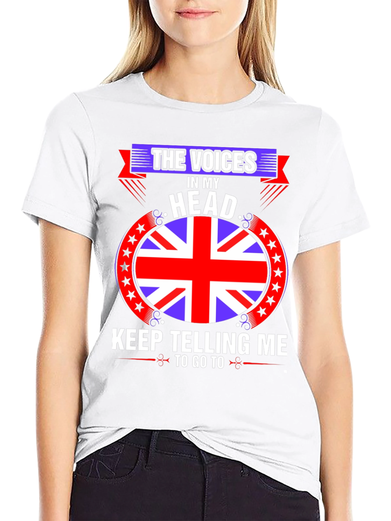 Voices in My Head UK Flag T-Shirt