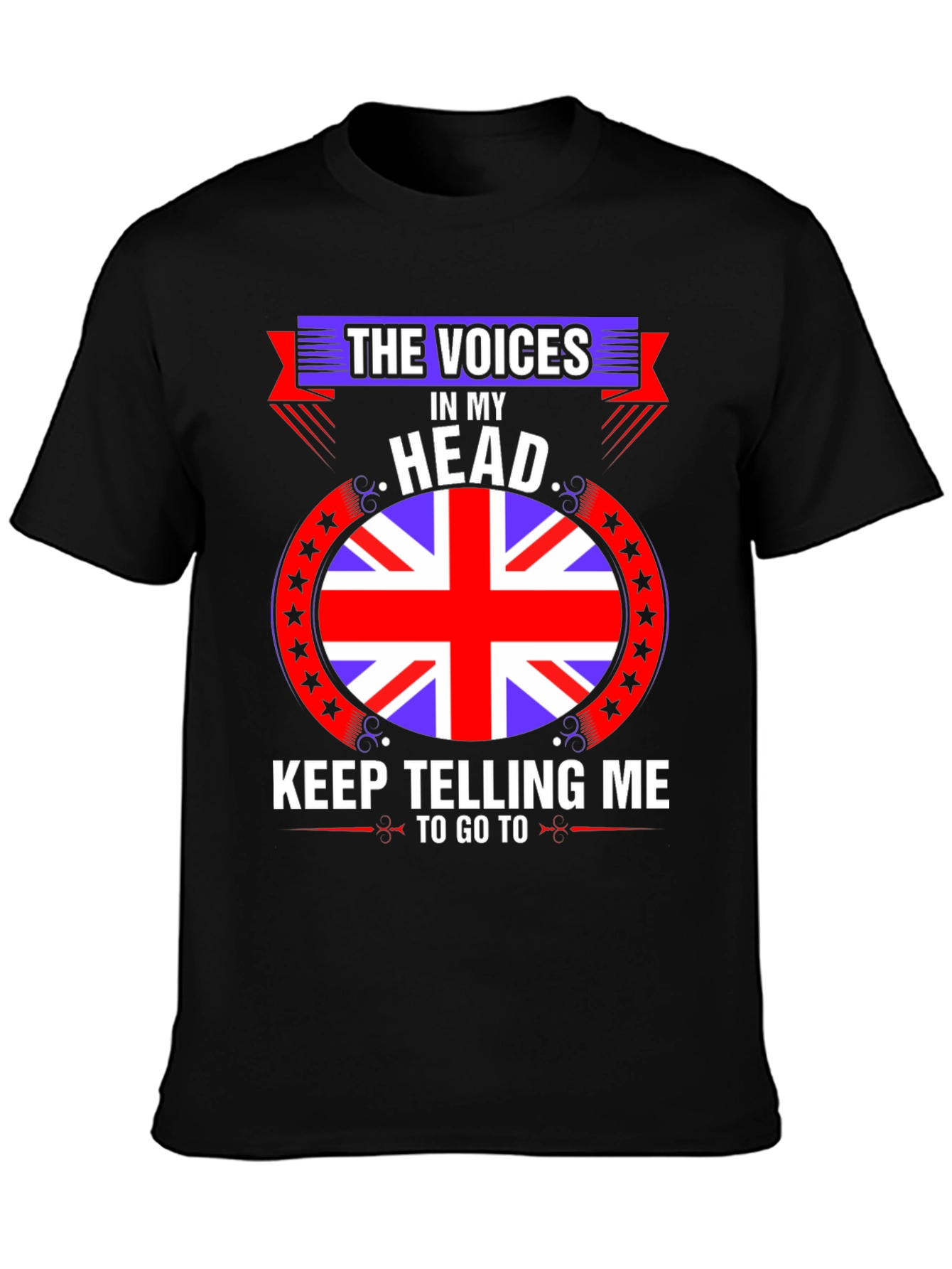 Voices in My Head UK Flag T-Shirt