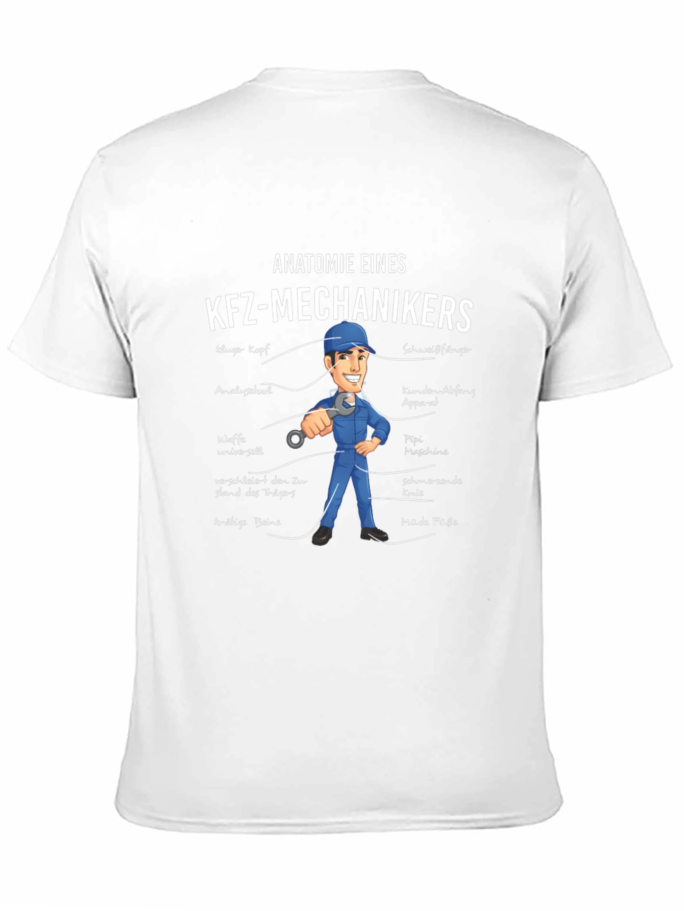 Anatomie Eines KFZ-Mechanikers T-Shirt