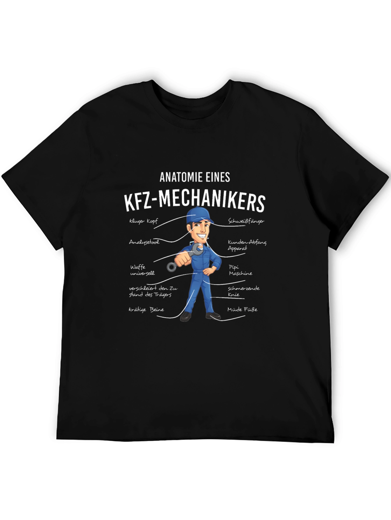 Anatomie Eines KFZ-Mechanikers T-Shirt