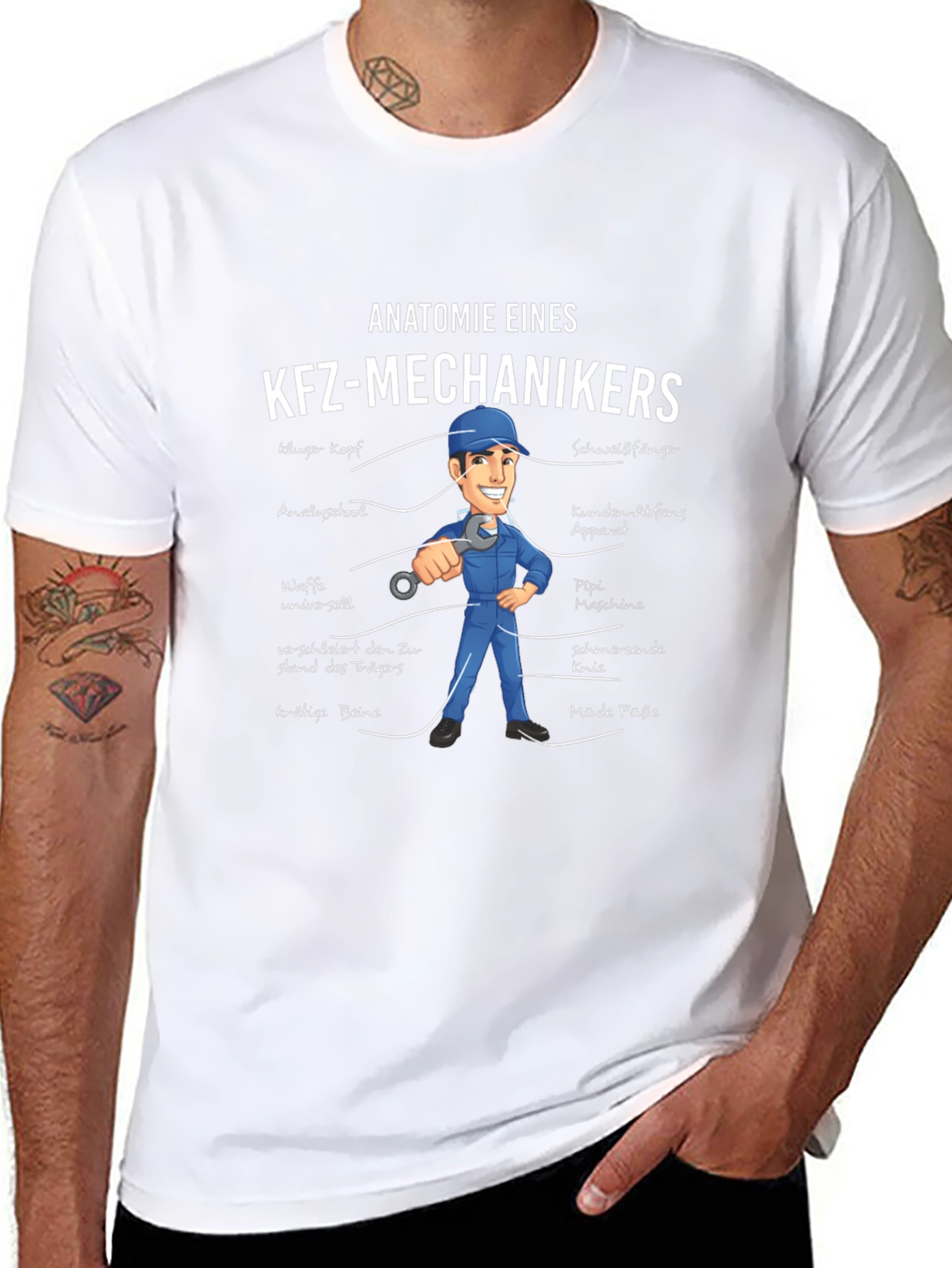 Anatomie Eines KFZ-Mechanikers T-Shirt