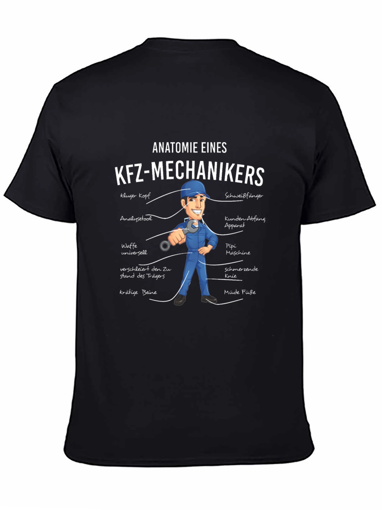 Anatomie Eines KFZ-Mechanikers T-Shirt
