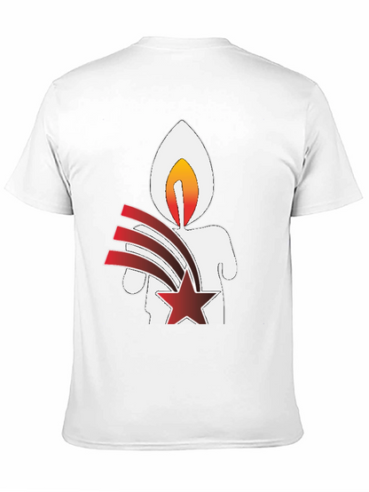 Candle Star Graphic Tee - Black Unisex T-Shirt