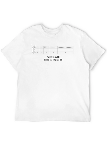 Musicians Humor Tee: No Notes Just Speed