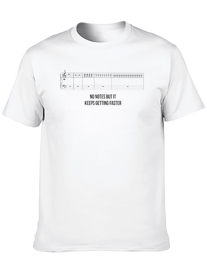 Musicians Humor Tee: No Notes Just Speed