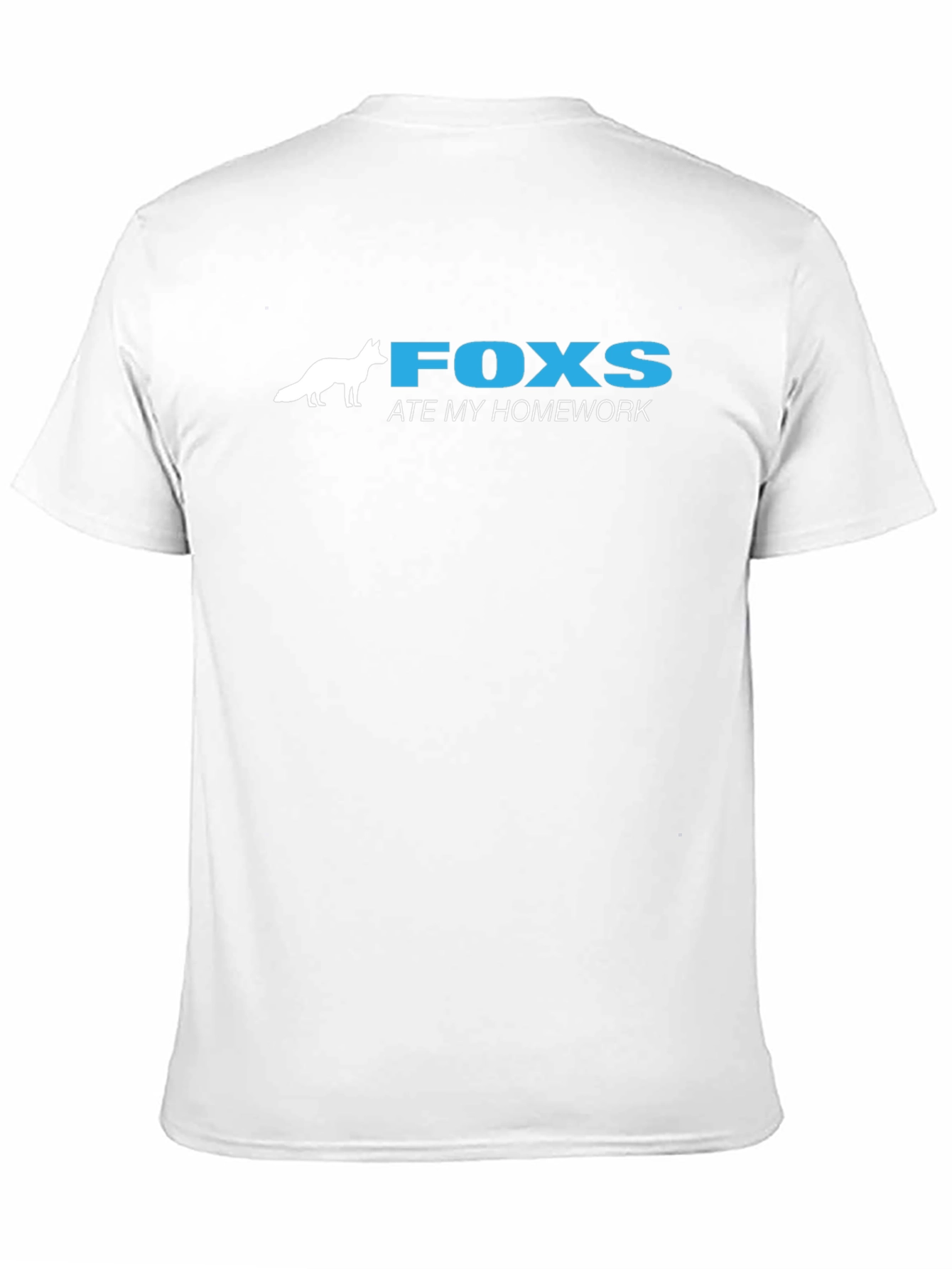 Fox Ate My Homework Graphic T-Shirt - Black
