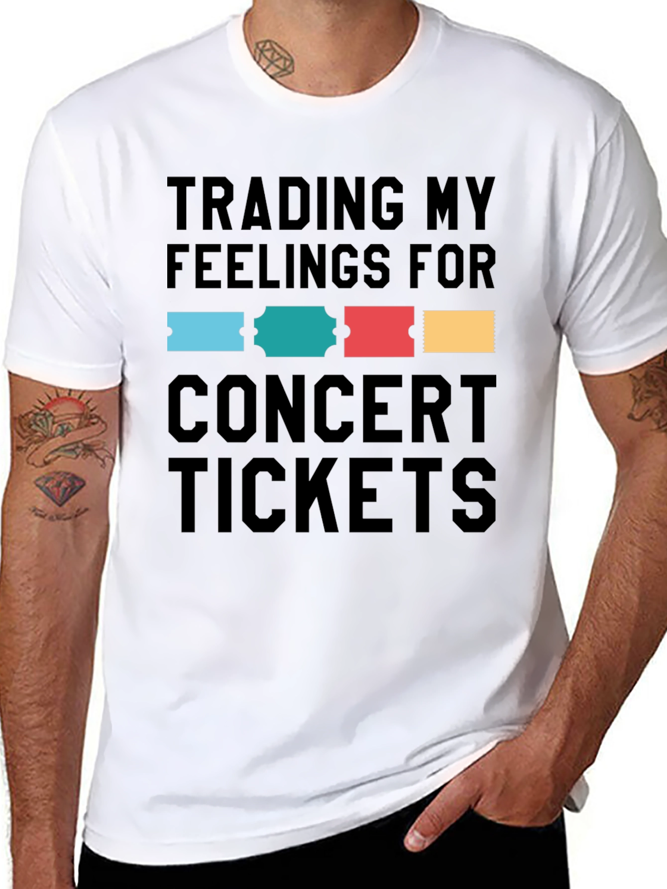 Trading Feelings Concert Tickets Graphic Tee