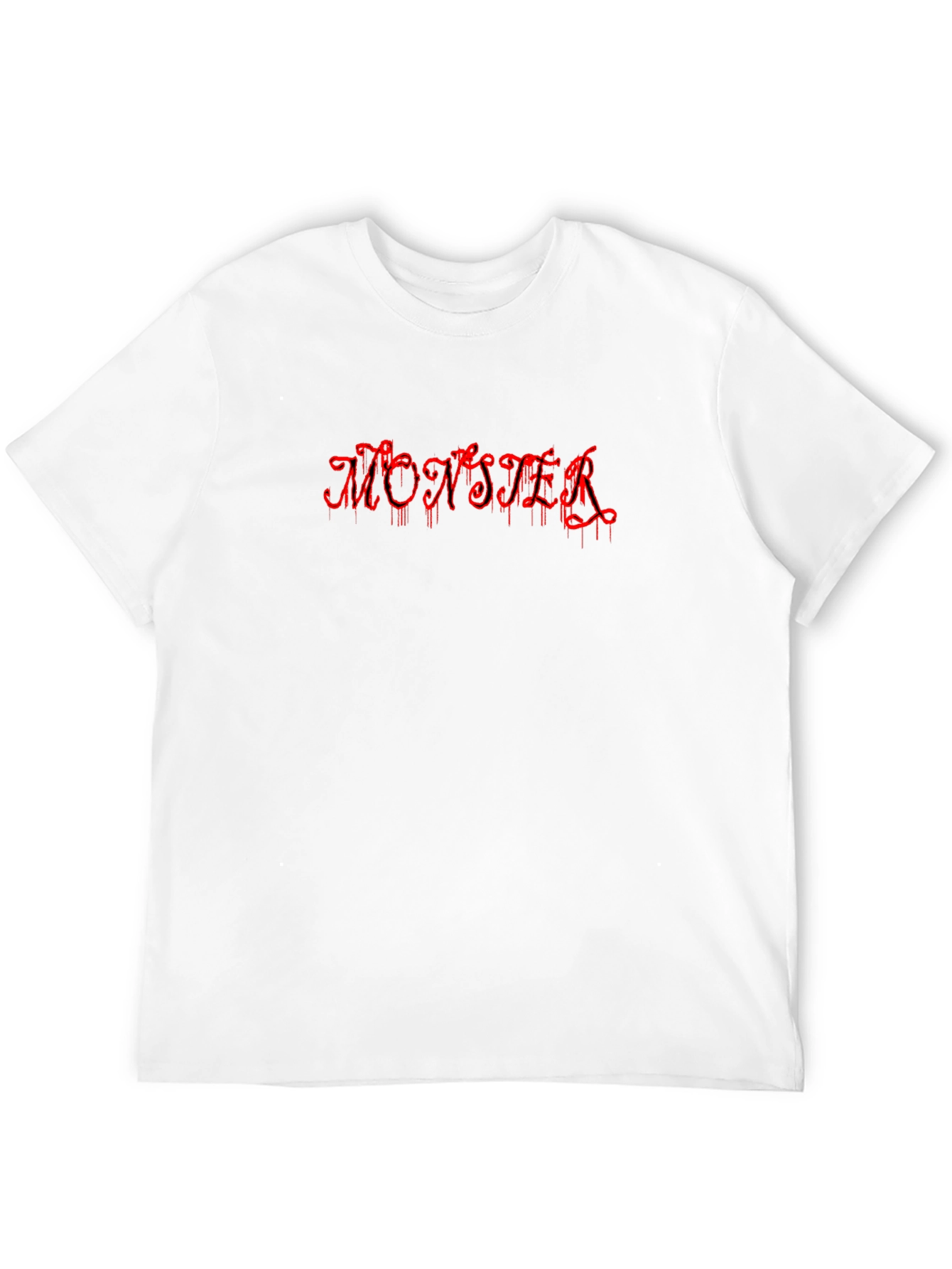 Monster Drip Black T-Shirt - Edgy Graphic Tee